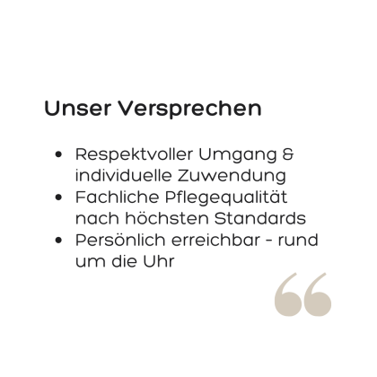 Unser Versprechen